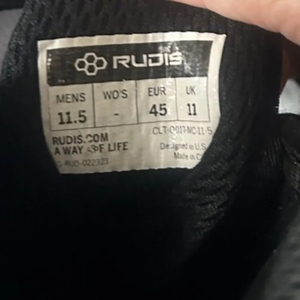 Rudis Colt 2.0 Wrestling Shoes Mens Size 11.5 Black Boxing MMA Combat CLT-0017